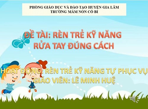 Kỹ năng rửa tay